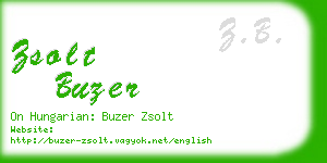 zsolt buzer business card